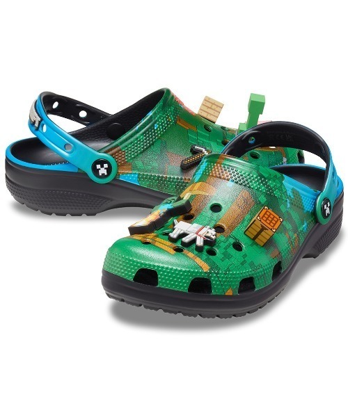 crocs(クロックス)の「クロックス crocs Minecraft Cls Clg Mlt(サンダル・メンズ・グリーン・23.0cm/24.0cm/25.0cm)」の6枚目の写真