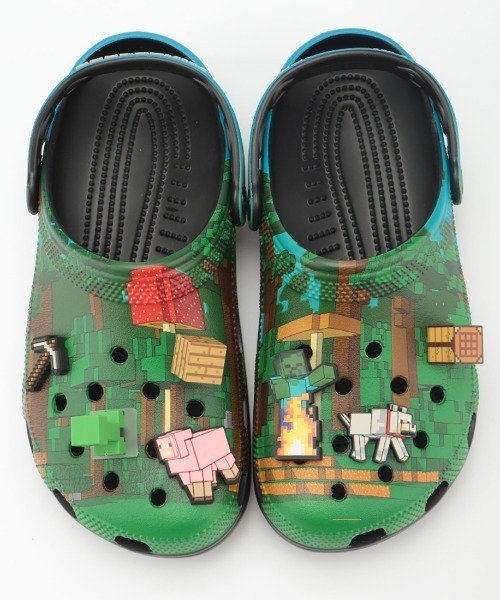 crocs(クロックス)の「クロックス crocs Minecraft Cls Clg Mlt(サンダル・メンズ・グリーン・23.0cm/24.0cm/25.0cm)」の7枚目の写真