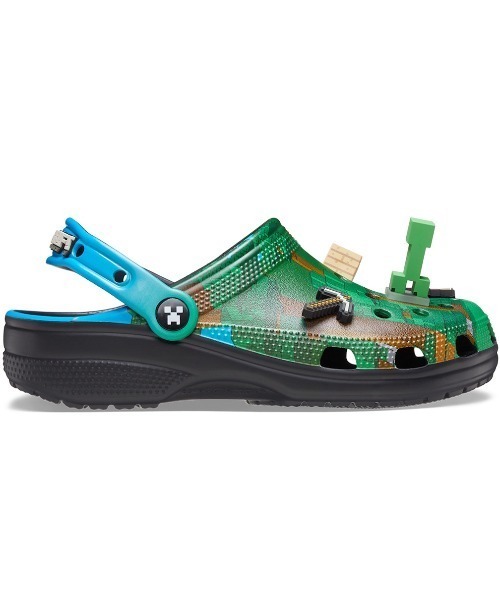 crocs(クロックス)の「クロックス crocs Minecraft Cls Clg Mlt(サンダル・メンズ・グリーン・23.0cm/24.0cm/25.0cm)」の4枚目の写真