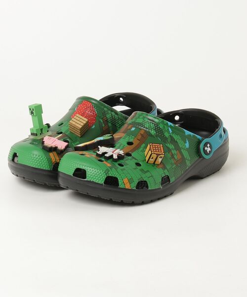 crocs(クロックス)の「クロックス crocs Minecraft Cls Clg Mlt(サンダル・メンズ・グリーン・23.0cm/24.0cm/25.0cm)」の9枚目の写真