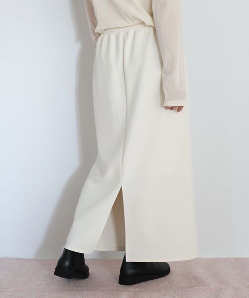 le.coeur blanc（ルクールブラン）の「カットジョーゼットナロースカート（スカート・レディース・オフホワイト/ライトグレー/ネイビー・38）」の15枚目の写真