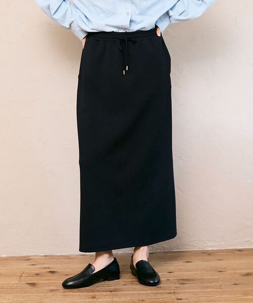 le.coeur blanc（ルクールブラン）の「カットジョーゼットナロースカート（スカート・レディース・オフホワイト/ライトグレー/ネイビー・38）」の22枚目の写真