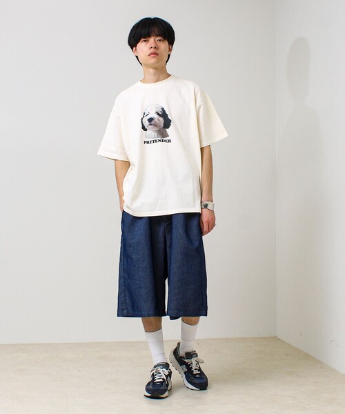 GLOSTER（グロスター）の「【あの名作をオマージュ】犬猫実写風プリントTシャツ（Tシャツ/カットソー・メンズ・ホワイト系その他4/ホワイト系その他2/ホワイト系その他3/ホワイト系その他・L/M/S）」の9枚目の写真