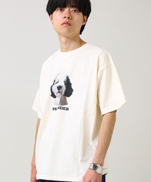 GLOSTER（グロスター）の「【あの名作をオマージュ】犬猫実写風プリントTシャツ（Tシャツ/カットソー・メンズ・ホワイト系その他4/ホワイト系その他2/ホワイト系その他3/ホワイト系その他・L/M/S）」の10枚目の写真