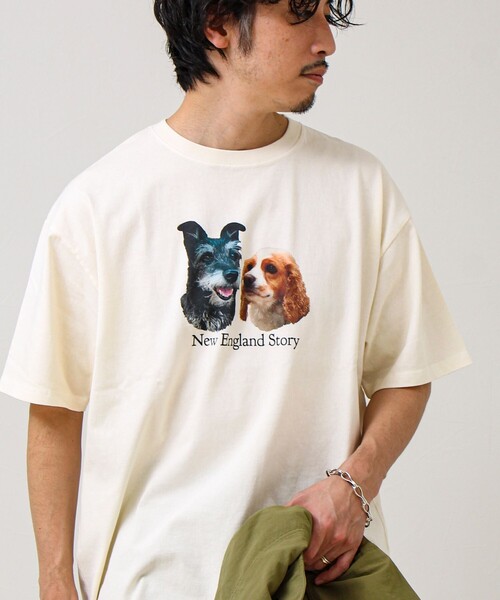 GLOSTER（グロスター）の「【あの名作をオマージュ】犬猫実写風プリントTシャツ（Tシャツ/カットソー・メンズ・ホワイト系その他4/ホワイト系その他2/ホワイト系その他3/ホワイト系その他・L/M/S）」の17枚目の写真
