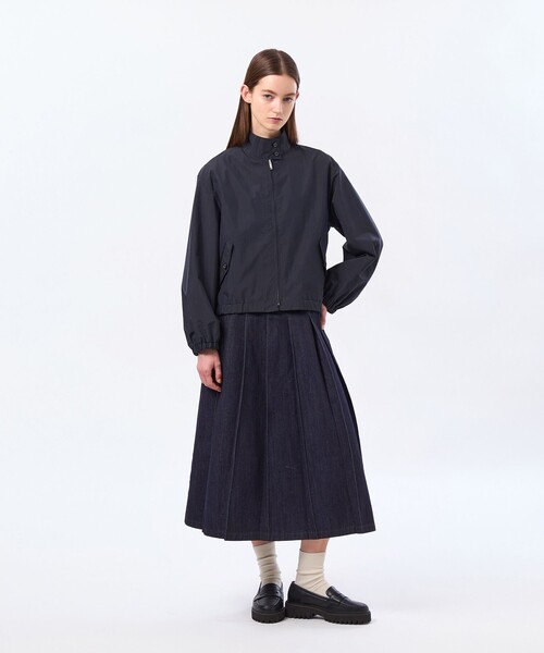 MACKINTOSH PHILOSOPHY（ﾏｯｷﾝﾄｯｼｭ ﾌｨﾛｿﾌｨｰ）の「【LEE4月号/蛯原友里さん着用】コットンデニムプリーツスカート（デニムスカート・レディース・ダークネイビー・36/38/40）」の9枚目の写真