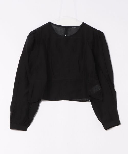 H.TOKYO(エイチトウキョウ)の「シアーボリュームスリーブ ビスチェドッキングブラウス(シャツ/ブラウス・レディース・ブルー/ブラック/ホワイト・FREE)」の5枚目の写真