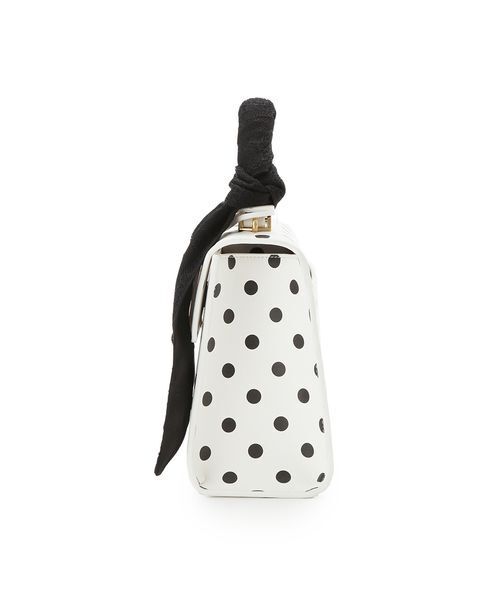 LILY BROWN（リリーブラウン）の「レーススカーフ付きハンドバッグ（ハンドバッグ・レディース・ライトブルー/ブラック/ドット・F）」の9枚目の写真