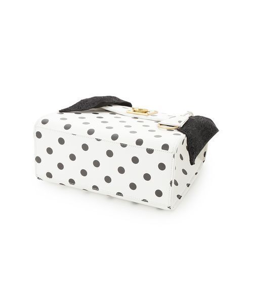 LILY BROWN（リリーブラウン）の「レーススカーフ付きハンドバッグ（ハンドバッグ・レディース・ライトブルー/ブラック/ドット・F）」の14枚目の写真