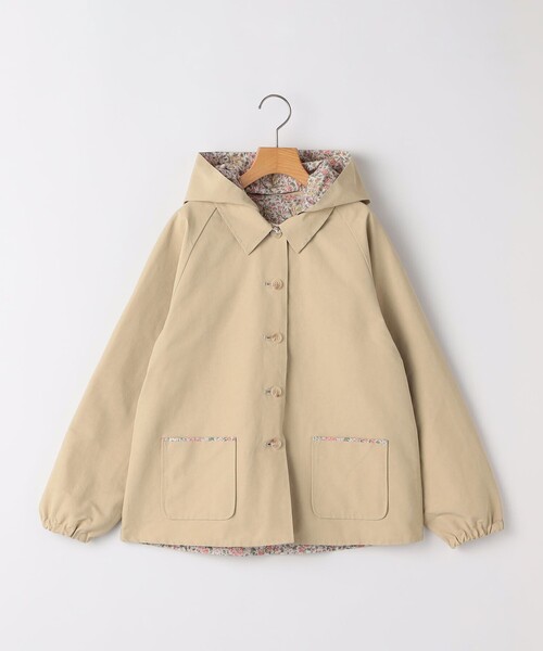 SHIPS KIDS:140～150cm / リバティ リバーシブル フード コート