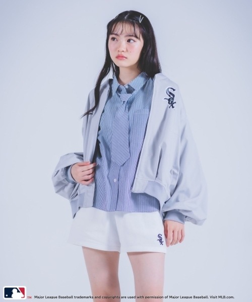 repipi armario（レピピ アルマリオ）の「【MLB】ZIPアップブルゾン（ブルゾン・キッズ・ブラック/ネイビー/グレー・LARGE/MEDIUM）」の10枚目の写真