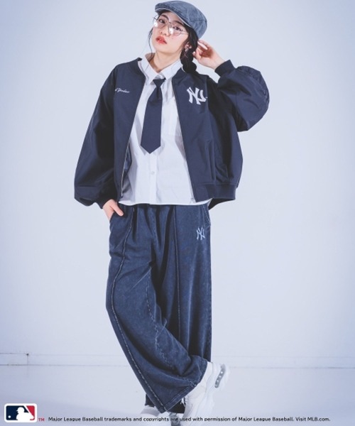 repipi armario（レピピ アルマリオ）の「【MLB】ZIPアップブルゾン（ブルゾン・キッズ・ブラック/ネイビー/グレー・LARGE/MEDIUM）」の4枚目の写真
