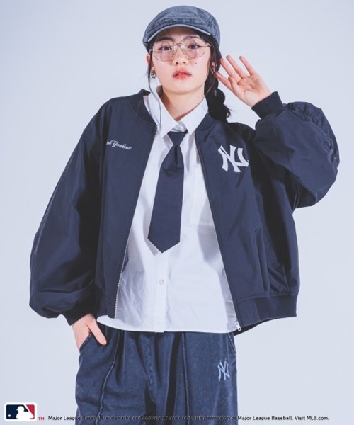 repipi armario（レピピ アルマリオ）の「【MLB】ZIPアップブルゾン（ブルゾン・キッズ・ブラック/ネイビー/グレー・LARGE/MEDIUM）」の5枚目の写真