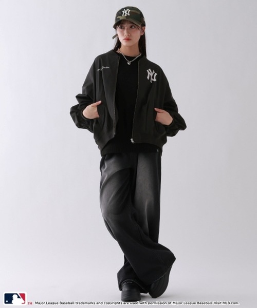 repipi armario（レピピ アルマリオ）の「【MLB】ZIPアップブルゾン（ブルゾン・キッズ・ブラック/ネイビー/グレー・LARGE/MEDIUM）」の19枚目の写真