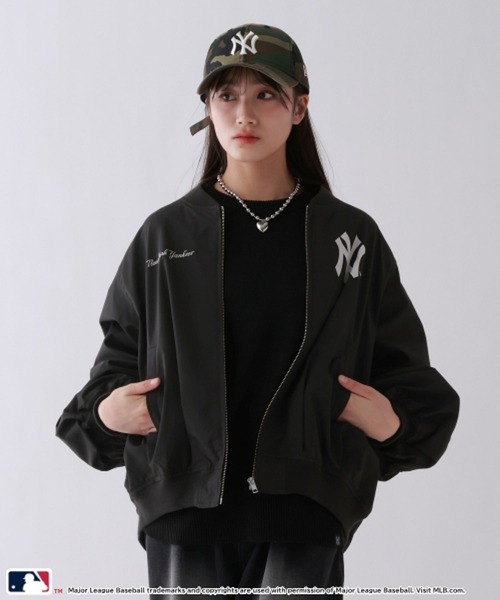 repipi armario（レピピ アルマリオ）の「【MLB】ZIPアップブルゾン（ブルゾン・キッズ・ブラック/ネイビー/グレー・LARGE/MEDIUM）」の21枚目の写真
