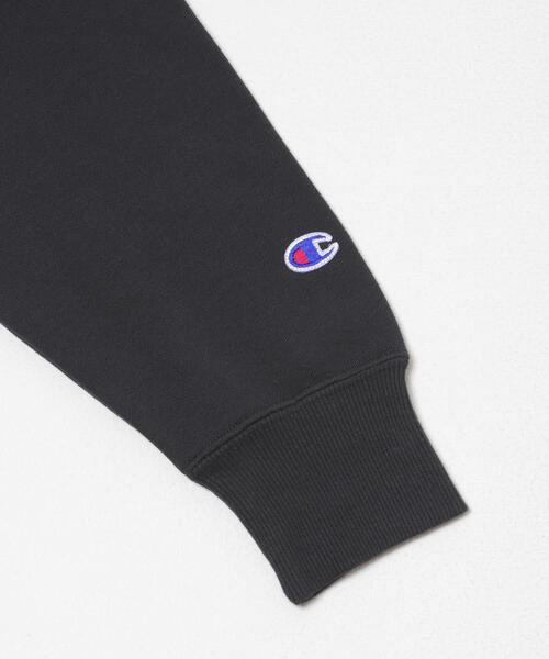 SENSE OF PLACE by URBAN RESEARCH（センスオブプレイスバイアーバンリサーチ）の「『別注』CHAMPION×SENSE OF PLACE　スウェットカーディガン（カーディガン/ボレロ・レディース・オートミール/ライトブラウン/ネイビー・ONE）」の9枚目の写真