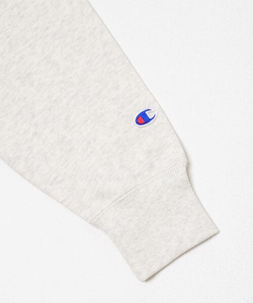 SENSE OF PLACE by URBAN RESEARCH（センスオブプレイスバイアーバンリサーチ）の「『別注』CHAMPION×SENSE OF PLACE　スウェットカーディガン（カーディガン/ボレロ・レディース・オートミール/ライトブラウン/ネイビー・ONE）」の19枚目の写真