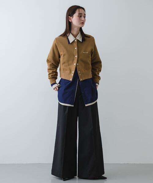 SENSE OF PLACE by URBAN RESEARCH（センスオブプレイスバイアーバンリサーチ）の「『別注』CHAMPION×SENSE OF PLACE　スウェットカーディガン（カーディガン/ボレロ・レディース・オートミール/ライトブラウン/ネイビー・ONE）」の22枚目の写真