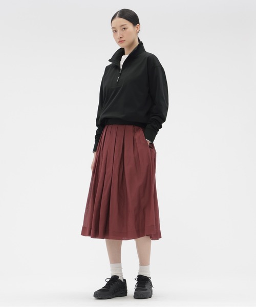 MARGARET HOWELL（マーガレットハウエル）の「SHEER COTTON SILK（スカート・レディース・ブルー/ローズ・3/2/1）」の4枚目の写真
