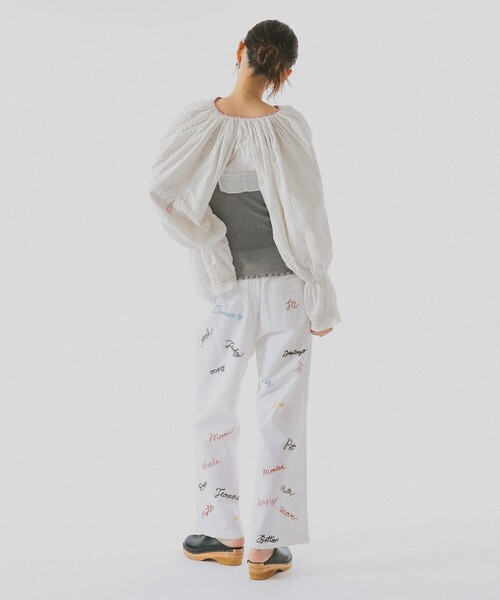 BEAMS COUTURE（ビームスクチュール）の「コットン ニット キャミ 26SS キャミソール インナー レイヤード 重ね着 パットなし（Tシャツ/カットソー・レディース・ブラック/ホワイト系その他5/ピンク/グレー・ONE SIZE）」の18枚目の写真