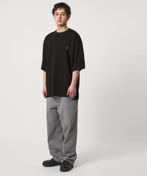 CITEN（シテン）の「＜CITEN＞ペーパーライクニットTee（ニット/セーター・メンズ・ブラック/ダークブラウン/ライトグレー・M/L）」の18枚目の写真
