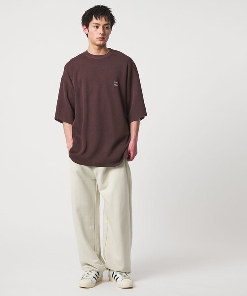 CITEN（シテン）の「＜CITEN＞ペーパーライクニットTee（ニット/セーター・メンズ・ブラック/ダークブラウン/ライトグレー・M/L）」の20枚目の写真