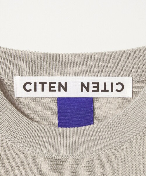 CITEN（シテン）の「＜CITEN＞ペーパーライクニットTee（ニット/セーター・メンズ・ブラック/ダークブラウン/ライトグレー・M/L）」の6枚目の写真