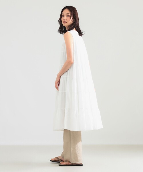 Demi-Luxe BEAMS(デミルクス ビームス)の「【別注】MARIHA / ミューズのワンピース ショート ソリッド(ワンピース・レディース・ライトブルー/ホワイト・38/36)」の5枚目の写真