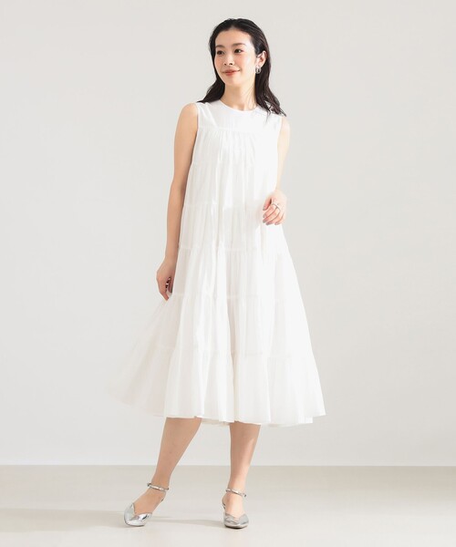 Demi-Luxe BEAMS(デミルクス ビームス)の「【別注】MARIHA / ミューズのワンピース ショート ソリッド(ワンピース・レディース・ライトブルー/ホワイト・38/36)」の6枚目の写真