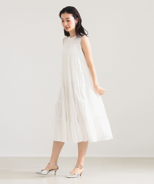 Demi-Luxe BEAMS(デミルクス ビームス)の「【別注】MARIHA / ミューズのワンピース ショート ソリッド(ワンピース・レディース・ライトブルー/ホワイト・38/36)」の7枚目の写真