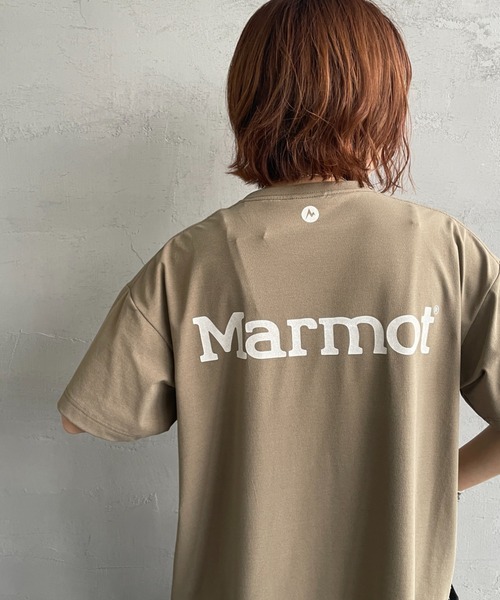 MARMOT（マーモット）の「[Marmot/マーモット] 別注 ブランドロゴ バックプリント ワンピース（ワンピース・レディース・ベージュ/ブルー/ブラック・F）」の13枚目の写真