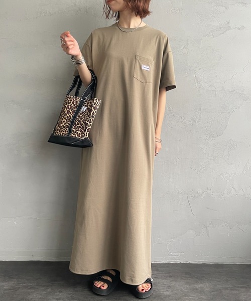 MARMOT（マーモット）の「[Marmot/マーモット] 別注 ブランドロゴ バックプリント ワンピース（ワンピース・レディース・ベージュ/ブルー/ブラック・F）」の9枚目の写真