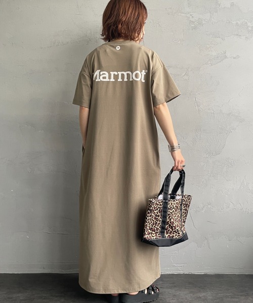MARMOT（マーモット）の「[Marmot/マーモット] 別注 ブランドロゴ バックプリント ワンピース（ワンピース・レディース・ベージュ/ブルー/ブラック・F）」の11枚目の写真