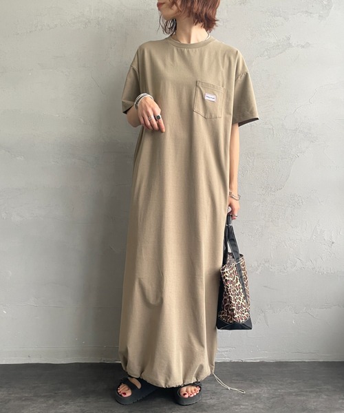 MARMOT（マーモット）の「[Marmot/マーモット] 別注 ブランドロゴ バックプリント ワンピース（ワンピース・レディース・ベージュ/ブルー/ブラック・F）」の16枚目の写真
