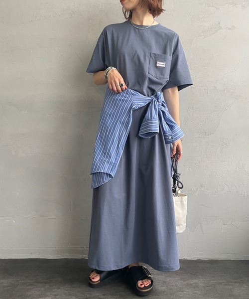 MARMOT（マーモット）の「[Marmot/マーモット] 別注 ブランドロゴ バックプリント ワンピース（ワンピース・レディース・ベージュ/ブルー/ブラック・F）」の21枚目の写真