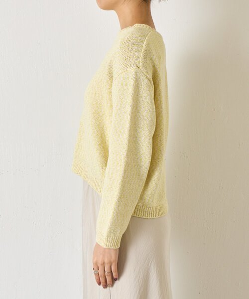 Jena espace merveilleux（ジェナ　エスパスメルヴェイユ）の「メランジニット（ニット/セーター・レディース・イエロー/グレー・FREE）」の20枚目の写真