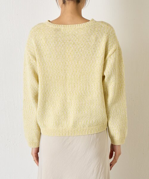 Jena espace merveilleux（ジェナ　エスパスメルヴェイユ）の「メランジニット（ニット/セーター・レディース・イエロー/グレー・FREE）」の21枚目の写真