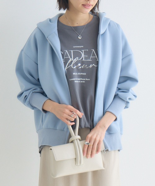 KATHARINE ROSS（キャサリンロス）の「【KATHARINE ROSS】スフレパーカー（パーカー・レディース・ブルー/ライトベージュ/ライトグリーン・FREE）」の3枚目の写真