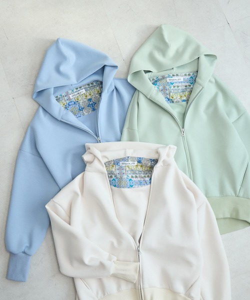 KATHARINE ROSS（キャサリンロス）の「【KATHARINE ROSS】スフレパーカー（パーカー・レディース・ブルー/ライトベージュ/ライトグリーン・FREE）」の9枚目の写真