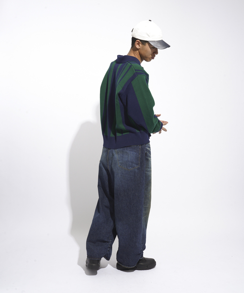 JOINT WORKS(ジョイントワークス)の「サッカーシャツニットプルオーバー / Soccer Shirt Knit Pullover(ニット/セーター・レディース・グリーン/ピンク・FREE)」の7枚目の写真