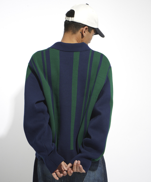 JOINT WORKS(ジョイントワークス)の「サッカーシャツニットプルオーバー / Soccer Shirt Knit Pullover(ニット/セーター・レディース・グリーン/ピンク・FREE)」の11枚目の写真