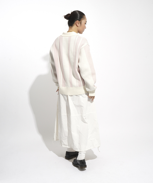 JOINT WORKS(ジョイントワークス)の「サッカーシャツニットプルオーバー / Soccer Shirt Knit Pullover(ニット/セーター・レディース・グリーン/ピンク・FREE)」の14枚目の写真