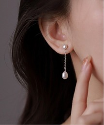 F&D : ドロップパールピアス