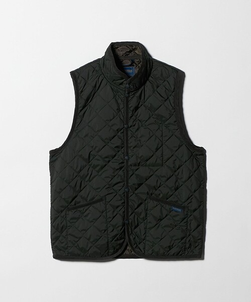 LAVENHAM(ラベンハム)の「【別注】<LAVENHAM >LIGHT MICKFIELD VEST/ライト ミックフィールド/キルティングベスト(その他アウター・メンズ・ホワイト/ダークグリーン・XL/M/L)」の1枚目の写真