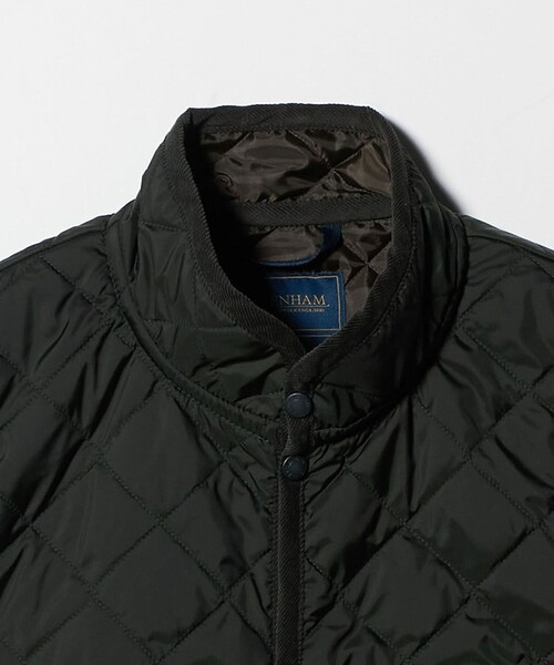 LAVENHAM(ラベンハム)の「【別注】<LAVENHAM >LIGHT MICKFIELD VEST/ライト ミックフィールド/キルティングベスト(その他アウター・メンズ・ホワイト/ダークグリーン・XL/M/L)」の4枚目の写真