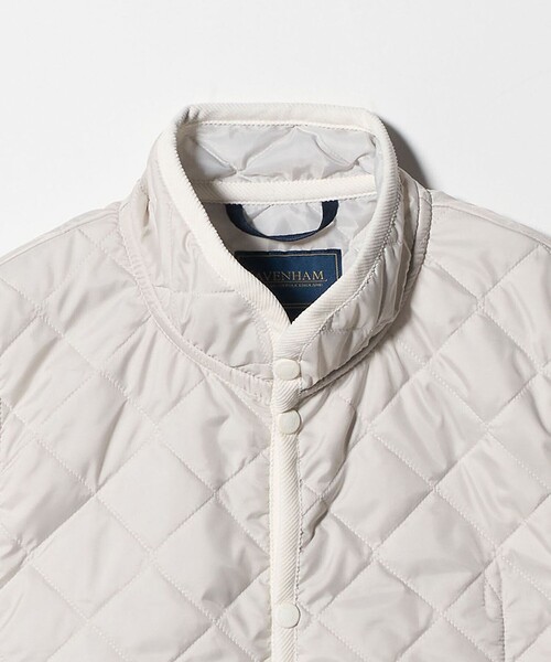 LAVENHAM(ラベンハム)の「【別注】<LAVENHAM >LIGHT MICKFIELD VEST/ライト ミックフィールド/キルティングベスト(その他アウター・メンズ・ホワイト/ダークグリーン・XL/M/L)」の14枚目の写真