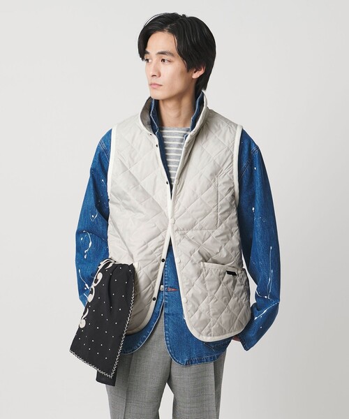 LAVENHAM(ラベンハム)の「【別注】<LAVENHAM >LIGHT MICKFIELD VEST/ライト ミックフィールド/キルティングベスト(その他アウター・メンズ・ホワイト/ダークグリーン・XL/M/L)」の19枚目の写真