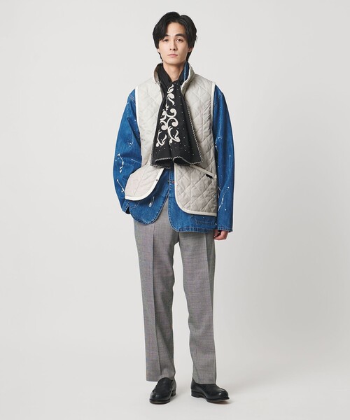 LAVENHAM(ラベンハム)の「【別注】<LAVENHAM >LIGHT MICKFIELD VEST/ライト ミックフィールド/キルティングベスト(その他アウター・メンズ・ホワイト/ダークグリーン・XL/M/L)」の20枚目の写真