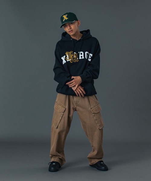 XLARGE（エクストララージ）の「WIDE TUCK CARGO PANTS（カーゴパンツ・メンズ・ネイビー/ベージュ/ブラック・36inch/34inch/30inch/32inch）」の14枚目の写真