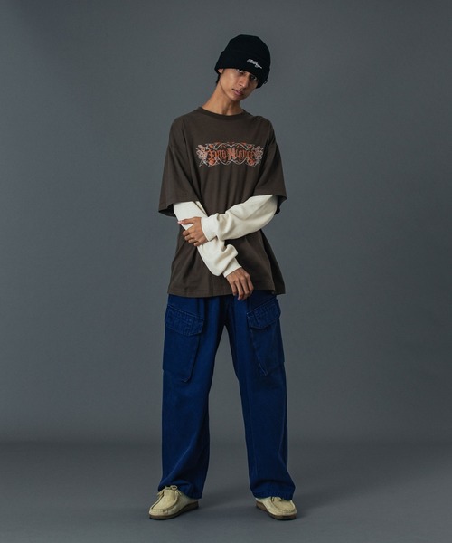 XLARGE（エクストララージ）の「WIDE TUCK CARGO PANTS（カーゴパンツ・メンズ・ネイビー/ベージュ/ブラック・36inch/34inch/30inch/32inch）」の15枚目の写真